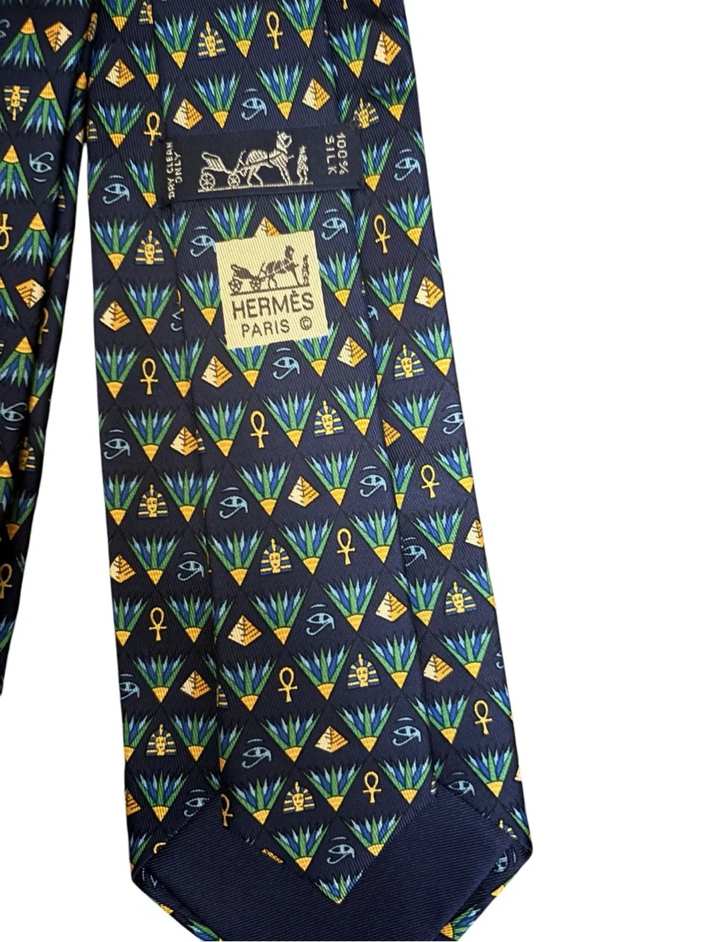 HERMÈS silk tie
